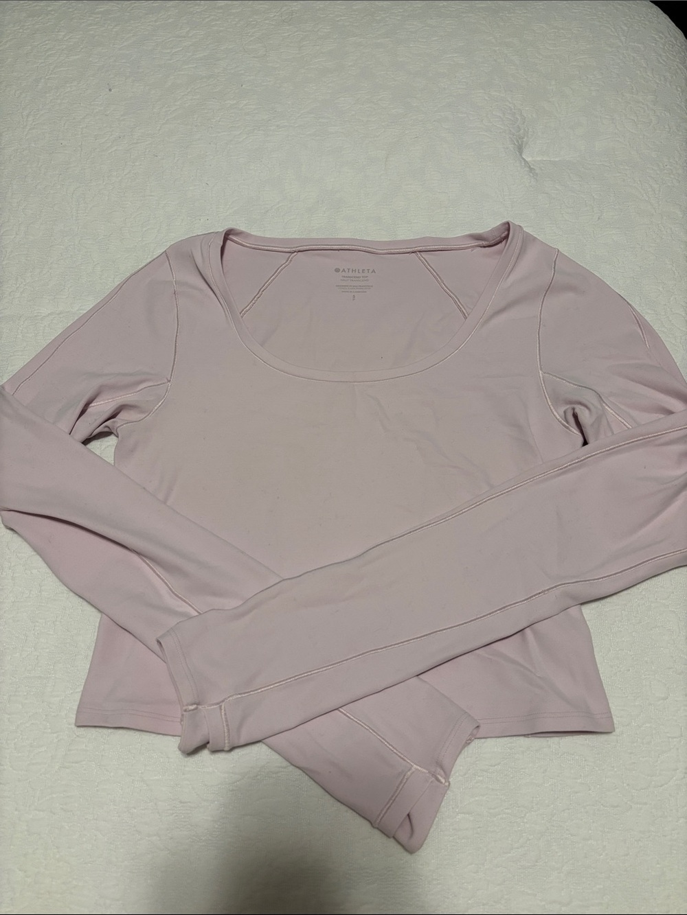 Athleta Pastel Pink “Transcend Top”